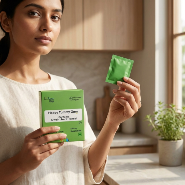 Holding a Dige sachet